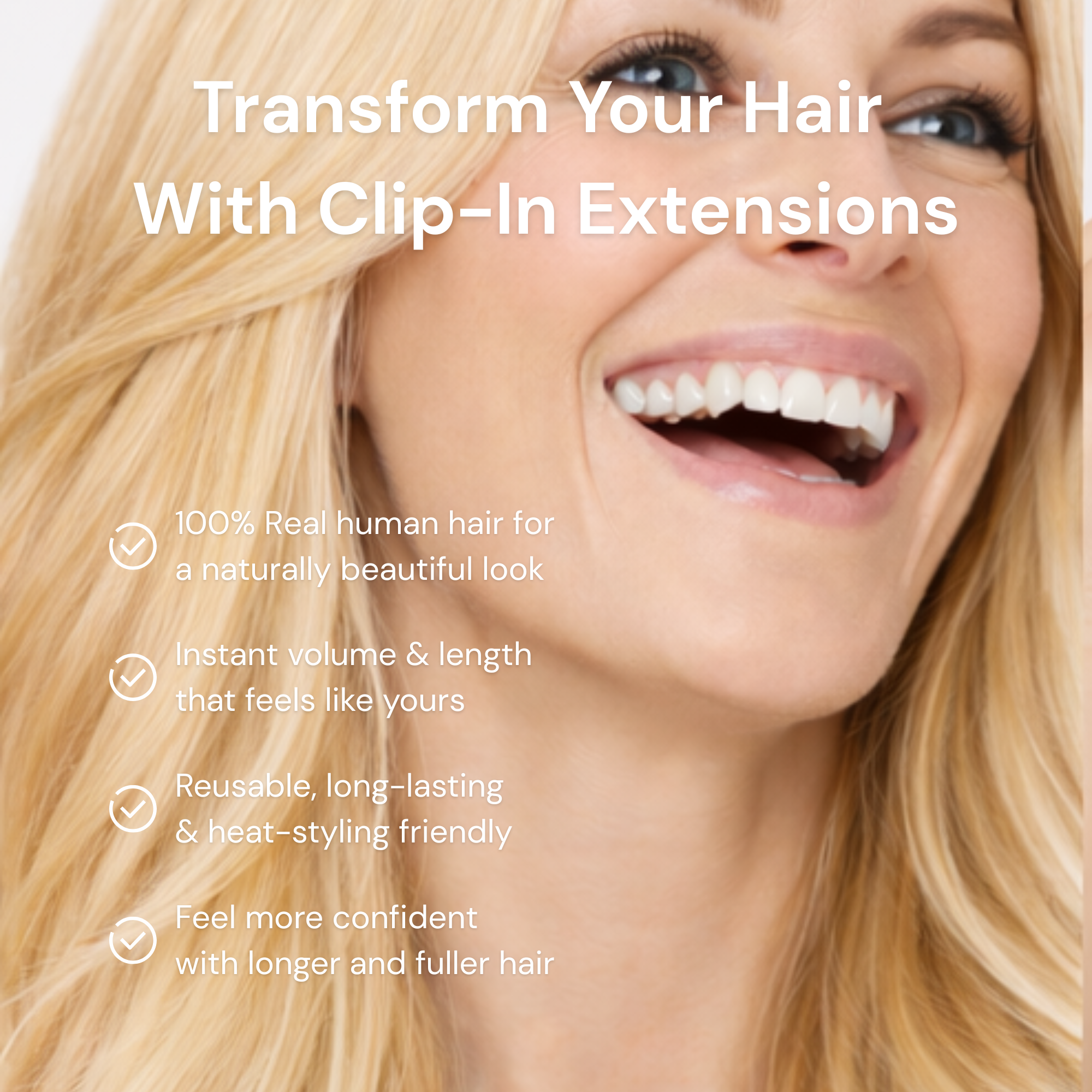 Light Blonde Wavy Clip-ins