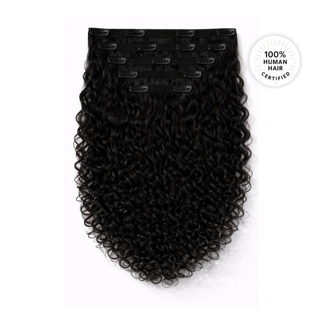 Black Curly Clip-ins