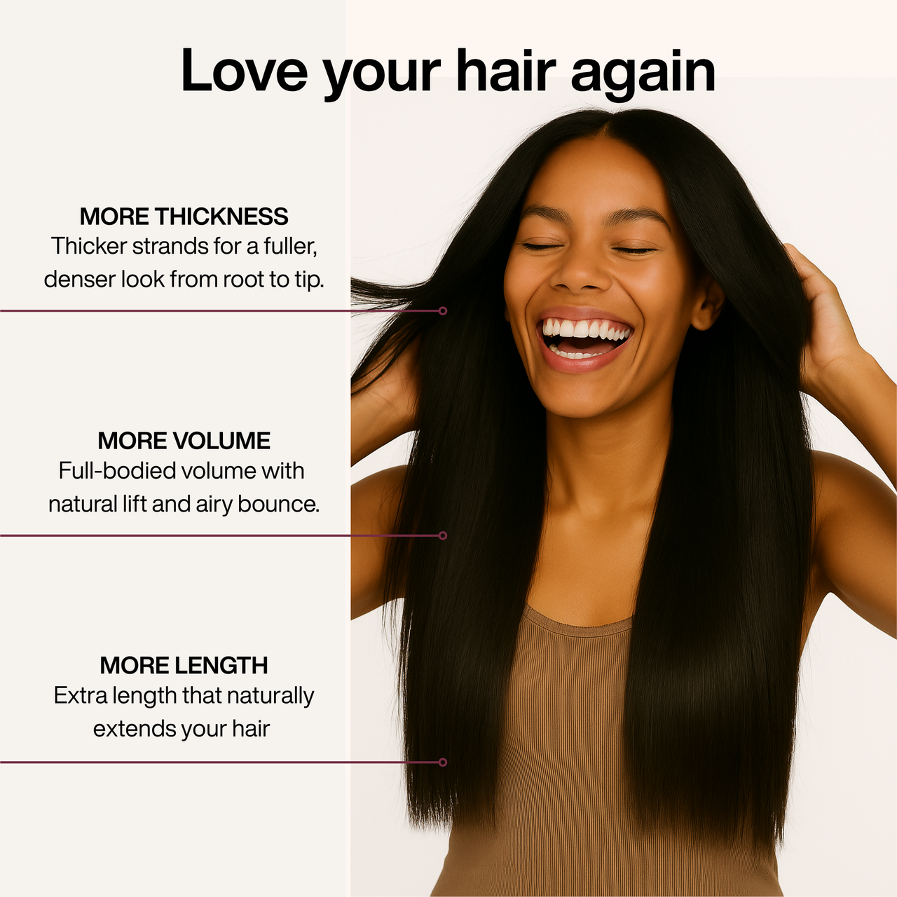 Black Straight Clip-in Extensions