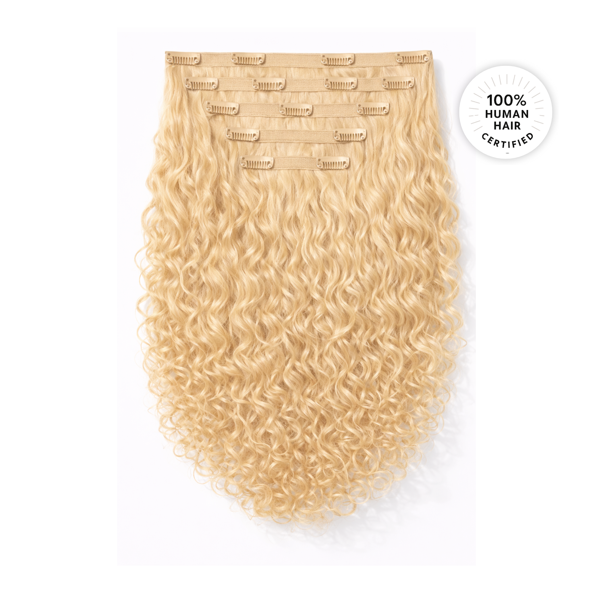 Light Blonde Curly Clip-ins