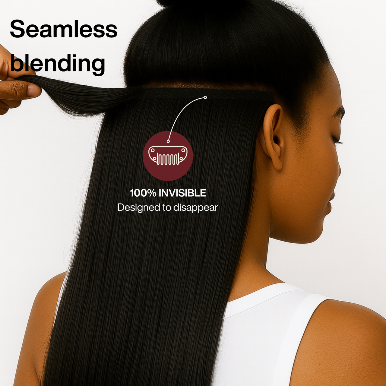 Black Straight Clip-in Extensions