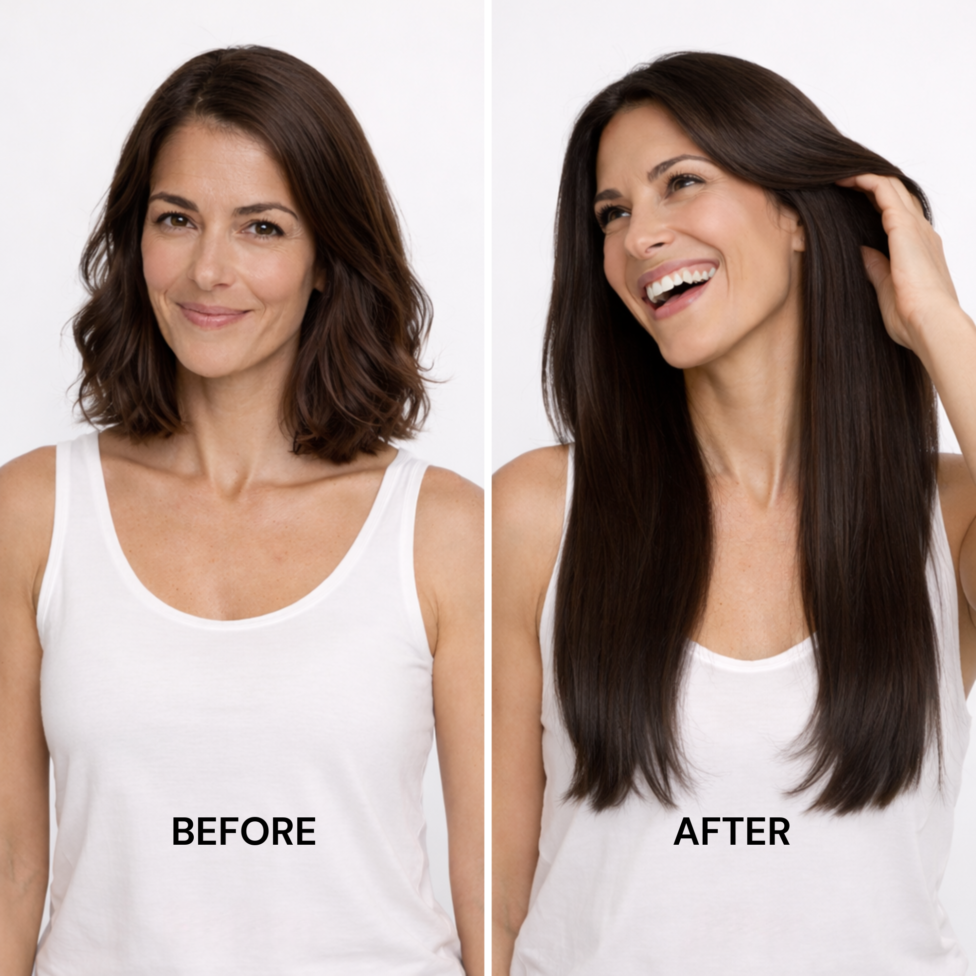 Dark Brown Straight Clip-ins