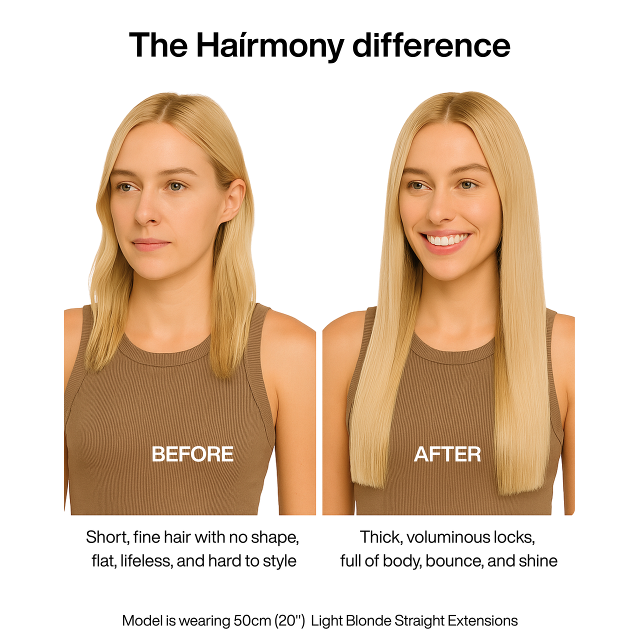 Light Blonde Straight Clip-in Extensions