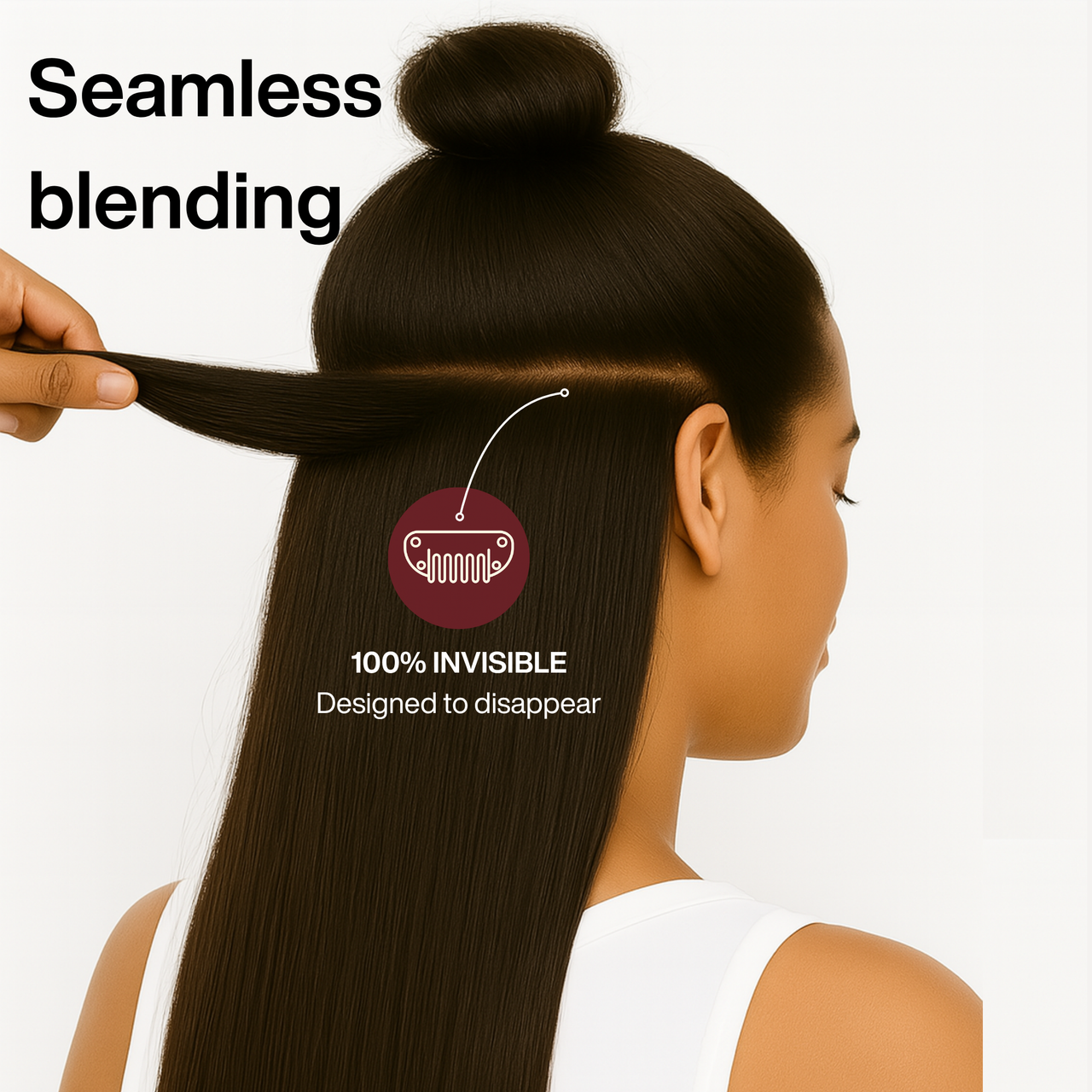 Dark Brown Straight Clip-in Extensions