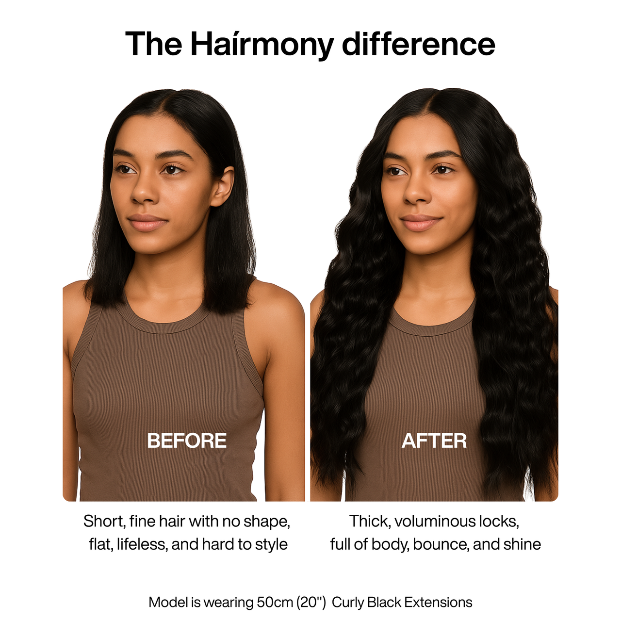 Black Curly Clip-in Extensions