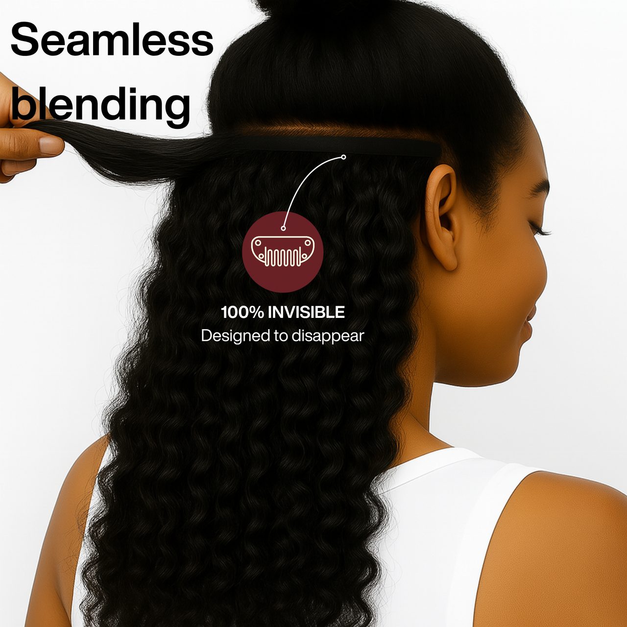 Black Curly Clip-in Extensions