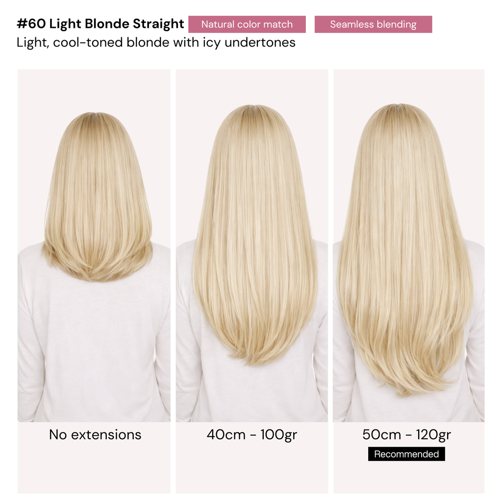 Light Blonde Straight Clip-ins