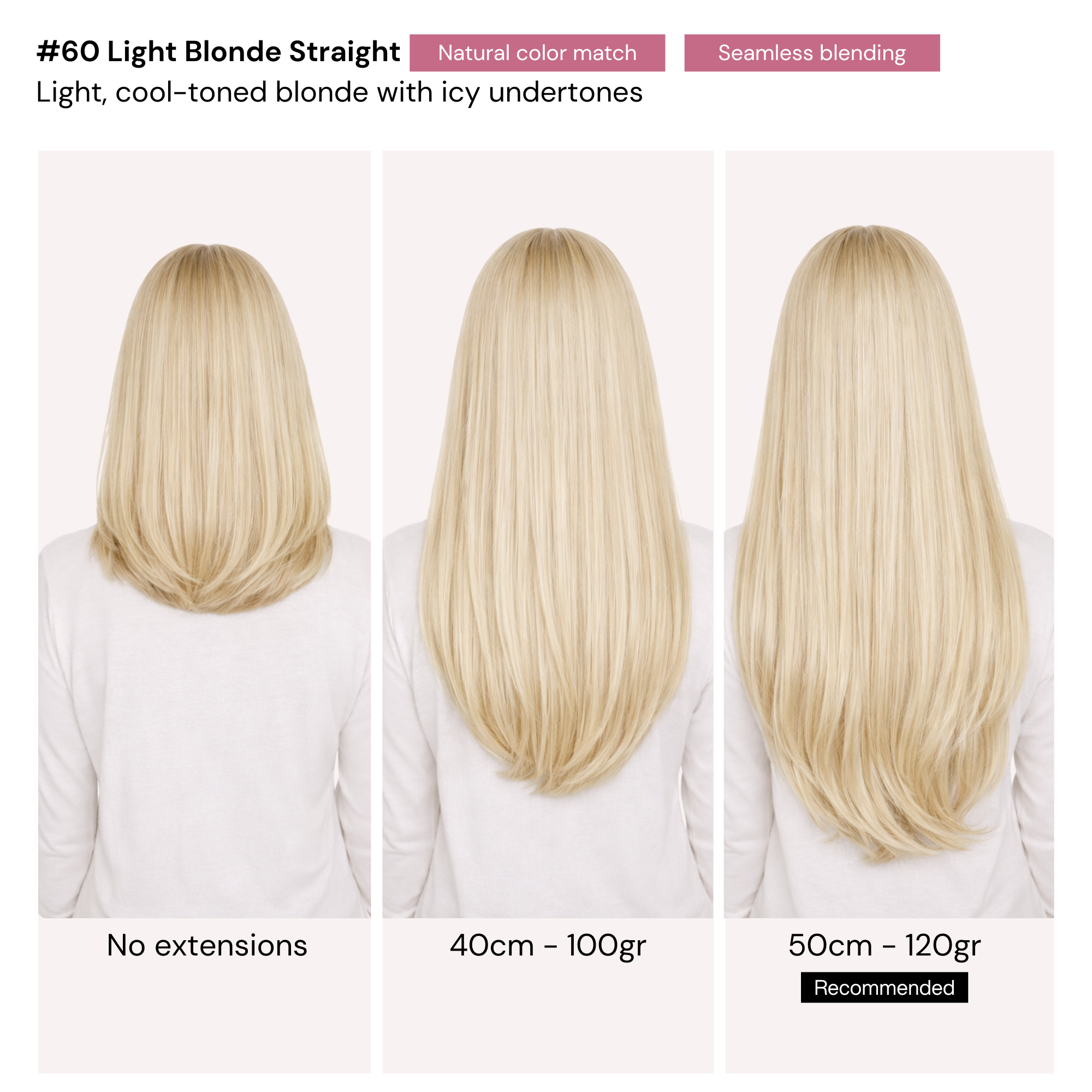 Light Blonde Straight Clip-ins