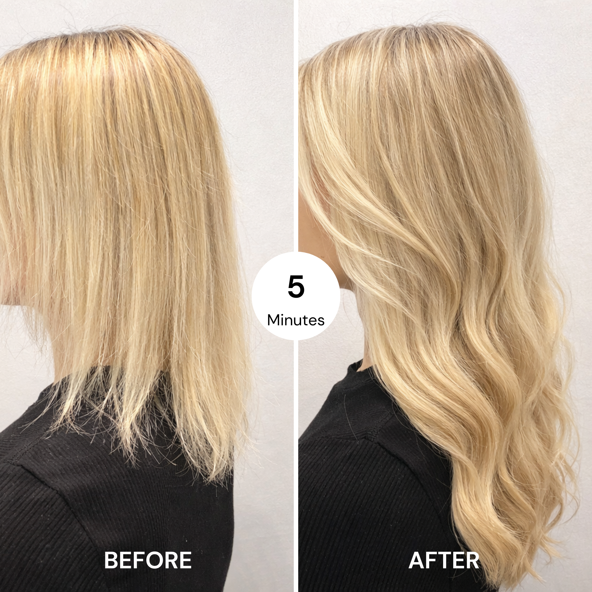 Light Blonde Wavy Clip-ins