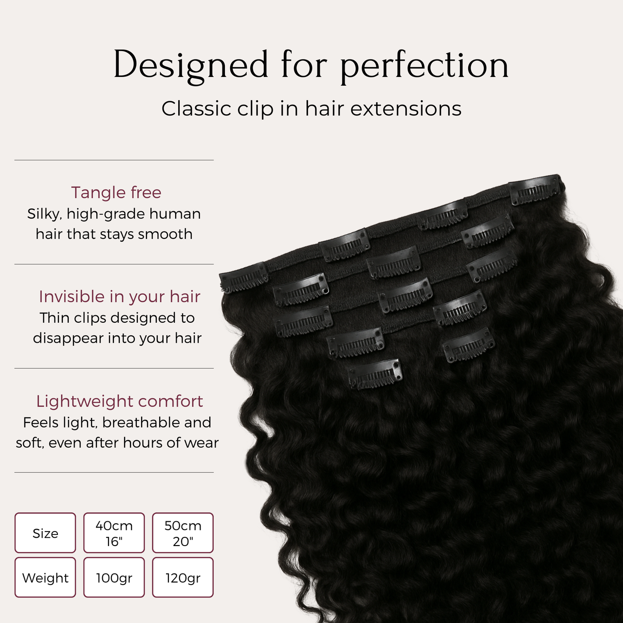 Curly - Clip in Extensions